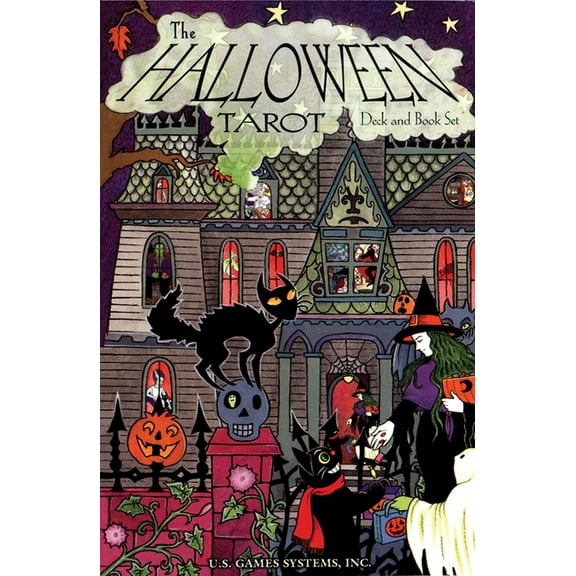The Halloween Tarot Deck & Book Set: 78-Card Deck, (Paperback)