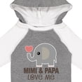 thumbnail image 4 of Inktastic Mimi and Papa Love Me Elephant Boys or Girls Long Sleeve Baby Bodysuit, 4 of 5