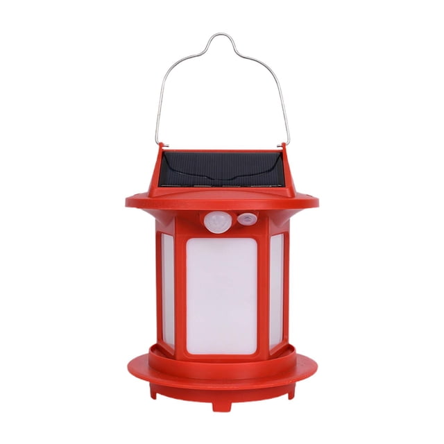 Lámparas colgantes solares con sensor de movimiento para exteriores, luces de camping, alimentadas por batería recargable, decoración luminosa para porches, jardines, patios y patios