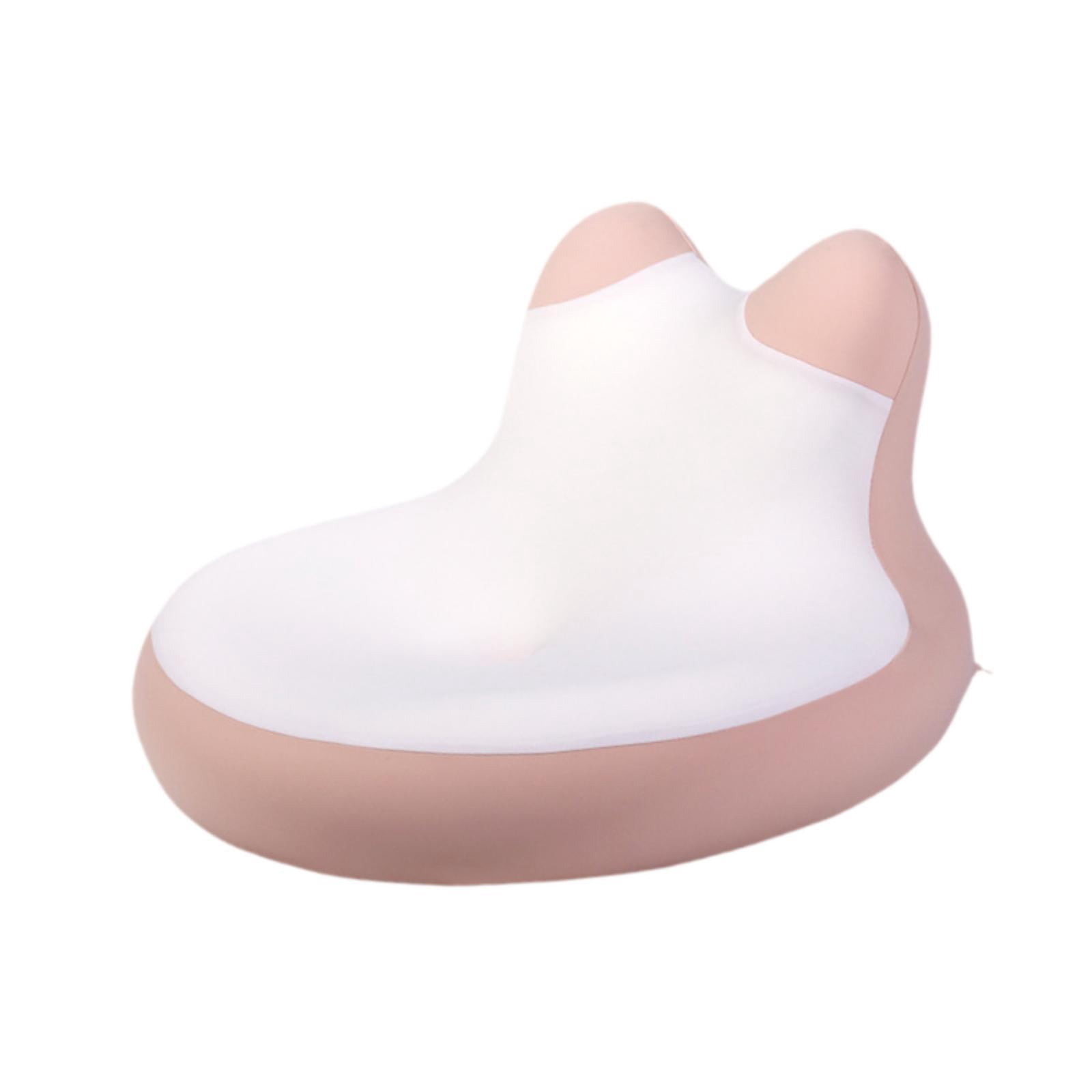 Wswqop Face Down Reading Pillow Bed Wedge Pillow Memory Foam Bedding Lying, Leaning and Pink White