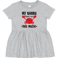 thumbnail image 3 of Inktastic Nanny Loves Me Grandson Girls Baby Dress, 3 of 5