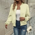 thumbnail image 5 of Womens Shirts Loose Womens Long Sleeve Zip Up Sweatshirts Jackets Full Zipper Lightweight Jacket Casual Loose Outwear Coat, 5 of 9