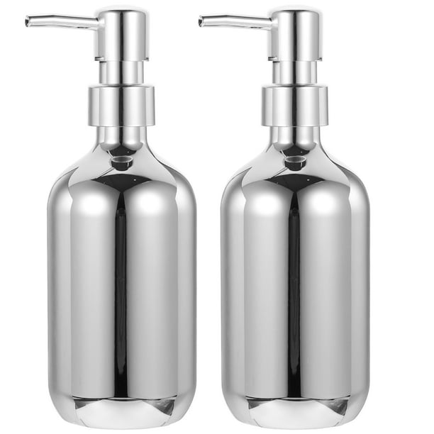 Dispensador de jabón de 2 piezas con bomba, dispensador de champú, dispensador de jabón para baño
