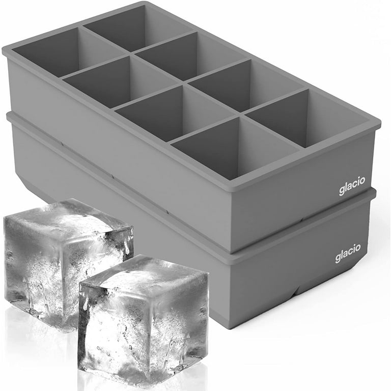 Choice Black Silicone 8 Compartment 2 Cube Ice Mold