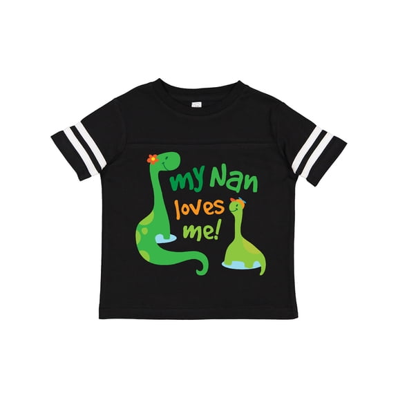 Inktastic My Nan Loves Me Grandson Dinosaur Boys Toddler T-Shirt