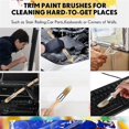 thumbnail image 5 of Trim Paint Brush with Wooden Handle Round Edge Painting Tool, 5 of 5