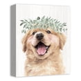 thumbnail image 2 of Creative Products Golden Retriever With Leaves 11 x 14 Canvas Wall Art, 2 of 5