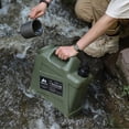 thumbnail image 4 of 10L HDPE Multi-Functional Water Storage Bucket with Tap, Portable Outdoor Camping Water Container, Large Capacity Household & Car Mountable, Available in Black/Khaki/ArmyGreen, 4 of 7