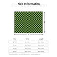 thumbnail image 2 of Throw Blanket for Couch, black green checkered Chessboard Super Soft Fuzzy Comfy Warm Throw Blanket, Cuteness Lightweight Cozy Plush Flannel Blanket & Throws for Sofa and Bed All Season, 2 of 5