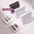 thumbnail image 5 of Happydeer Gel Fake Nails Storage Box with Lid Transparent Press-on Nails Storage Container Multifunctional Mini Square Empty Display Holder for Acrylic Fake Nail Tips Earplugs Jewelry, 5 of 13