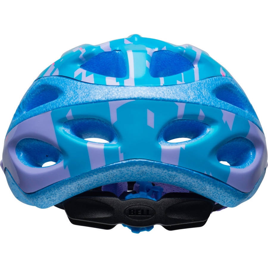 Bell Sports Peak Pink Pixels Girls Youth Helmet, Blue/Purple