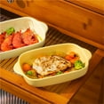 thumbnail image 4 of 1Pcs Ceramic Baking Tray for Microwave and Oven Bakeware, 4 of 7