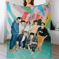 thumbnail image 7 of Kpop BTS Super Soft Throw Blanket Ultra Soft Flannel Blankets Home Furnishing Blanket Sofa Blanket 50"X40", 7 of 7