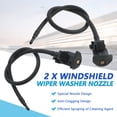 thumbnail image 3 of 2 Pcs Front Windshield Wiper Washer Jet Spray Nozzle for 2011-2018 Ford Explorer, 3 of 9