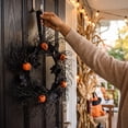 thumbnail image 6 of WWC Halloween Wreath, 24 inch Pumpkin and Black Bare Branch Wreath, Gothic Halloween Decor Twig Wreath for Front Door Party Porch and Mantel, 6 of 7