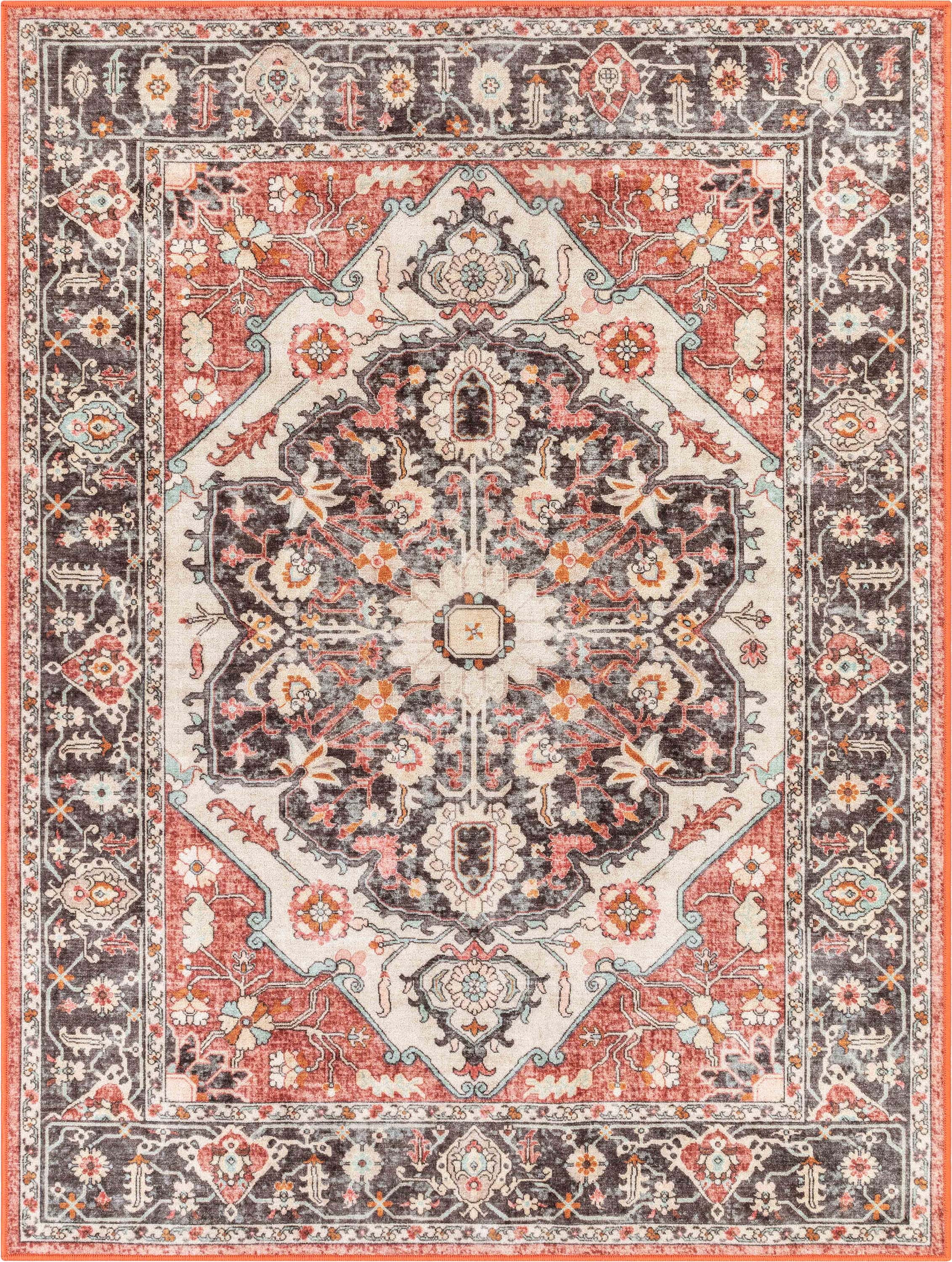 Well Woven Kings Court Zazzu Traditional Medallion Oriental Multi 5' x 7' Area Rug