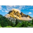 thumbnail image 3 of Fondos de fotografía de paisajes naturales con cielo azul, nubes blancas, montañas, árboles y ríos para bebés, 3 of 5