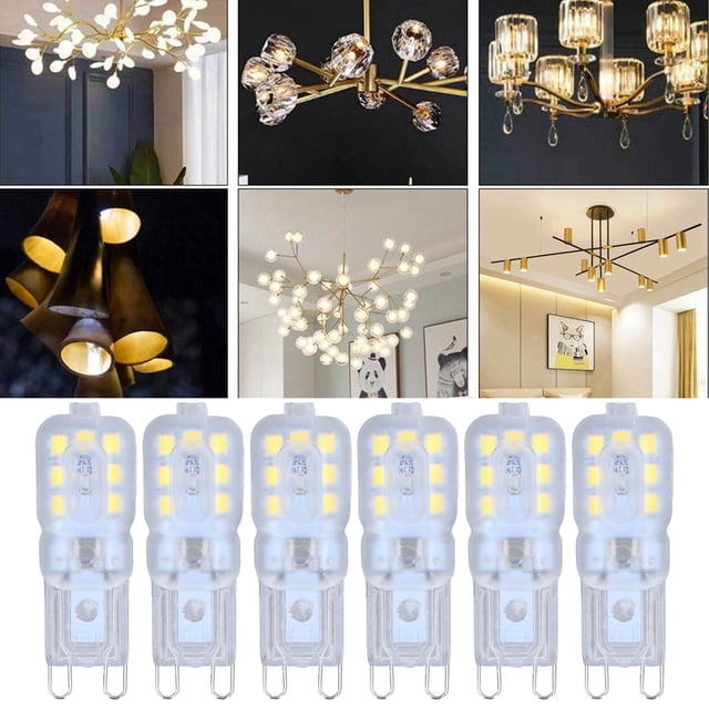 Bombilla G9, Bombillas LED Regulables De 3W Protección Ocular Universal Pequeña Para Lámpara De Mesa ANGGREK Luz Blanca 220V