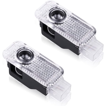 LINLIN Car Door Lights, LED Car Door Light, Car Door Welcome Lights Logo Projector Compatible with A3 A4 A5 A6 A7 S3 S4 S5 S6 S7 Q5 Q7 TT - 2Pcs