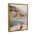thumbnail image 3 of Stupell Boating Coastal Seaside Town Buildings Landscape Photography Gold Floater Framed Art Print Wall Art, 3 of 6