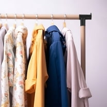 KALLORY 4 Pcs Clothes Rack Multiple 7.00X6.10X2.50CM Black