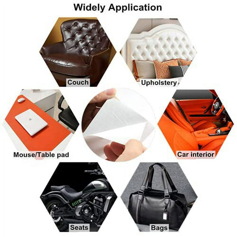  JAYONG Leather Repair Kit for Furniture, Self-Adhesive Leather  Repair Patches for Boat Seats, Vinyl Repair Kit for Car Seats,Multi-Purpose  Vinyl Repair Kit（Black, 3.9 X 78.7 inch）