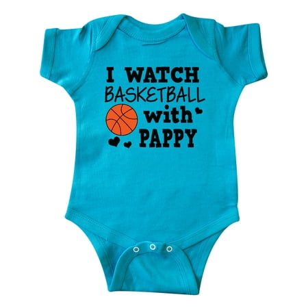 

Inktastic I Watch Basketball with Pappy Gift Baby Boy Bodysuit