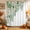 White, Mint, Olive, Pear, variant on White Lilies Shower Curtain, Waterproof Shower Curtains for Bathroom, Succulents Green Leaf Rustic Botanical Washable Fabric Bathtub Curtain Set Bath Decor with 12 Hooks Long 72"x84"