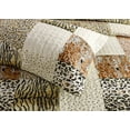 thumbnail image 2 of MarCielo 3 Piece Quilted Bedspread Leopard Print Quilt Quilt Set Bedding Throw Blanket Coverlet Animal Print Bedspread Ensemble Cheetah (Queen), 2 of 8