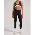 thumbnail image 7 of PISONIC Women Workout Set Two Pieces Adjustable Straps Color Block Sports Bra High Waist Leggings Gym Work Outfits with Pockets, 7 of 7