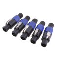 thumbnail image 1 of 4 Pin Professional Speaker Connector Male Audio XLR plug mic Plug Jack, 1 of 7