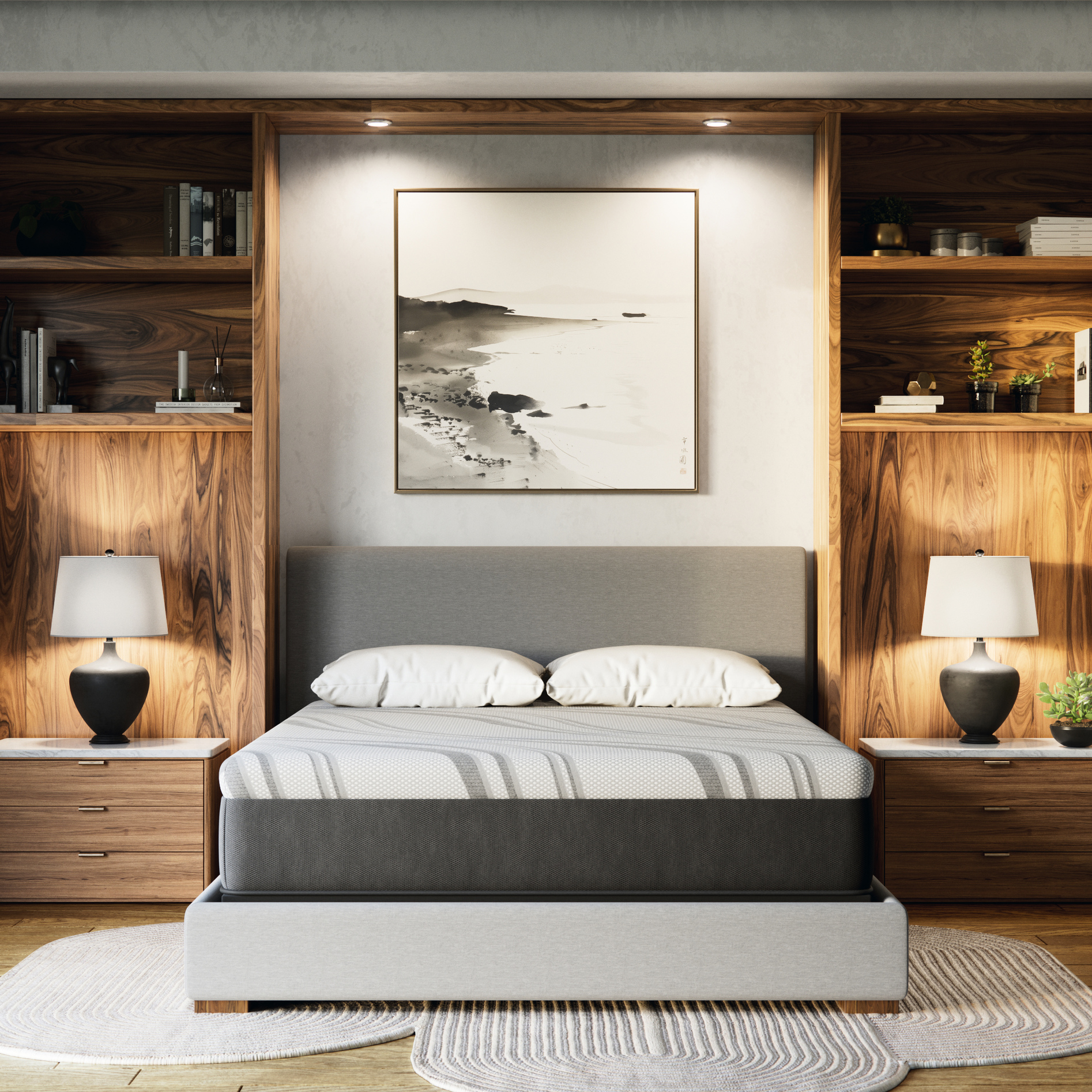 Nl 12" Gel Medium Full Mattress, Performance Heat & Wicking Fabric For A Peacefully Cool Sleep, Responsive Gel Memory Foam, High Density Comfort Layer, Dynamic Edge Coils, Gray Mattress In Size,