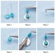 thumbnail image 4 of Kit para hacer aretes con 10 pares de cuentas turquesas, 8 formas, dijes, plumas, corazones y ganchos para aretes., 4 of 9
