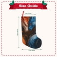 thumbnail image 3 of Lsque 18 Inches Red And Blue Fire Dragon F Pattern Christmas Stockings Hanging Ornaments,Knitted Xmas Fireplace Hanging Stocking,Holiday Decoration, 3 of 7