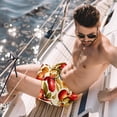 thumbnail image 2 of luoweisi Men's Beach Shorts Quick Dry Swim Trunks with Mesh Lining Fruit 2XL, 2 of 5