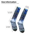 thumbnail image 2 of Goofa Pikmin Pattern Adult Stockings, Color-Block Knee High Socks, Comfortable and Breathable, Soft and Stretchable, Sports, and Decoration, 2 of 6