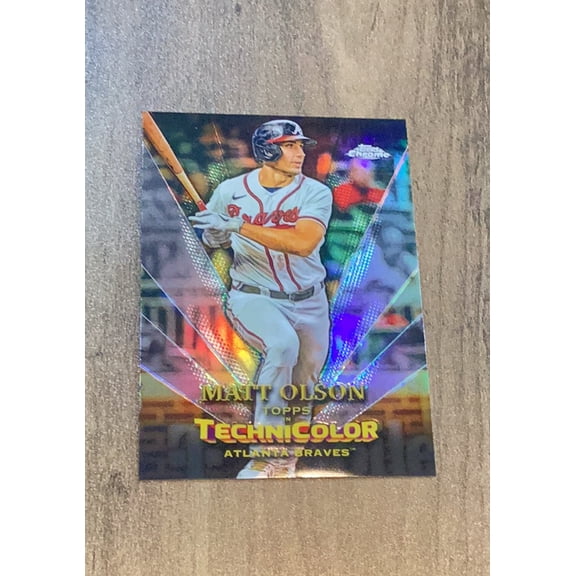 Matt Olson MLB Atlanta Braves 2023 Topps Chrome Topps in Technicolor TT-17 trading card