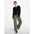 thumbnail image 3 of Scenario Women's Crewneck Cardigan with Patch Pockets, Lightweight, Sizes XS-XXXL, 3 of 6
