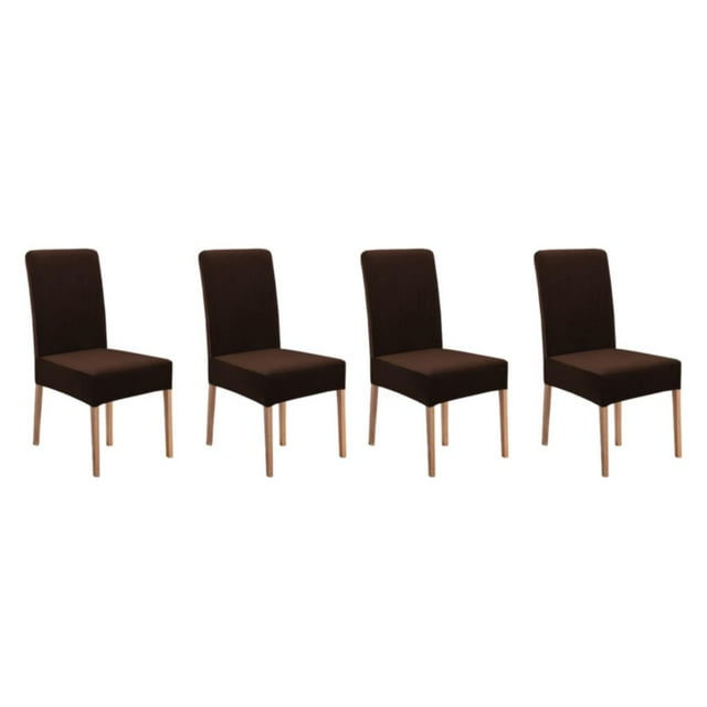 relayinert 1/2/3 2pcs/set High-end Texture Chair Cover For Elegant Dining Setting No Displacement Brown 2 pcs 2PCS