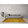 thumbnail image 3 of Ahgly Company Indoor Round Southwestern Yellow Country Area Rugs, 5' Round, 3 of 4
