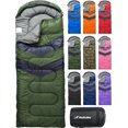 thumbnail image 1 of Sacos de dormir para adultos, niños y niños pequeños, accesorios de camping, equipo de mochilero para clima frío y cálido, equipo ligero con bolsa compacta ultraligera, para niñas y niños individuale, 1 of 2
