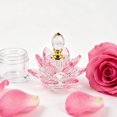 thumbnail image 4 of Houderco Decorative Bottles De Cristal Rosa En Forma De Loto Para Perfumes Y Esenciales, 4 of 6