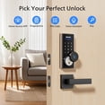 thumbnail image 3 of Cerradura inteligente WiFi con asa Philips, entrada sin llave con huella digital, 3 of 9