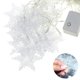 thumbnail image 2 of Cortina de luces LED con forma de copo de nieve de 3,5 m y 96 led, con enchufe, luz de noche de hadas, perfecta para decoración de fiestas de bodas y Navidad, color blanco cálido/, 2 of 4