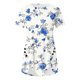 thumbnail image 2 of Blusas de Manga Corta para las Mujeres Botón Impreso Cuello Redondo Top Casual, Blusas para las Mujeres Casual, 2 of 5