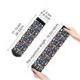 thumbnail image 5 of Bingfone Colorful Mushrooms Design Patterned Men'S Women'S Casual Cotton Socks, 5 of 9