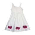 thumbnail image 3 of Girls Dress Asymmetric One Shoulder Flower Girl Party Purple 6, 3 of 4