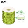 thumbnail image 2 of Uxcell Bonsai Wire Anodized Aluminum Training Wire Roll 2mm 98ft Yellow Green, 2 of 7