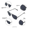 thumbnail image 2 of Lentes de Sol Levis Hombre X14038 Outlook Metal Gris Filtro 100% UV, 2 of 5