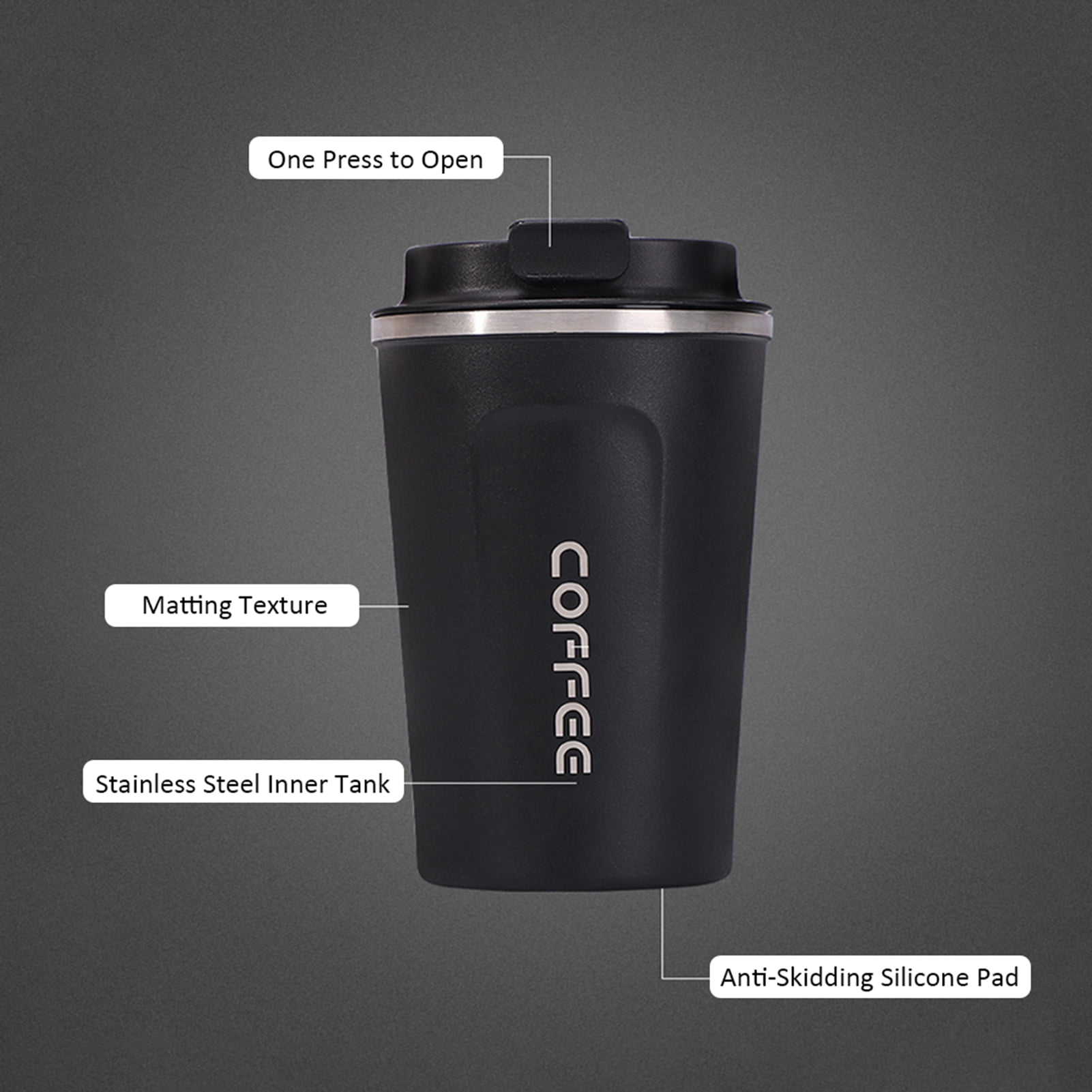 510ml Stainless Steel Coffee Cup Thermal Mug For Tesla Model 3 Model Y 2022  Model S Model X Car Insulated Bottle Accessorie - AliExpress
